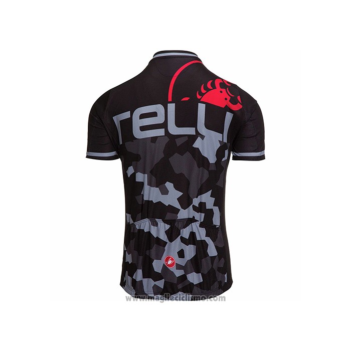 2021 Abbigliamento Ciclismo Castelli Nero Grigio Manica Corta e Salopette