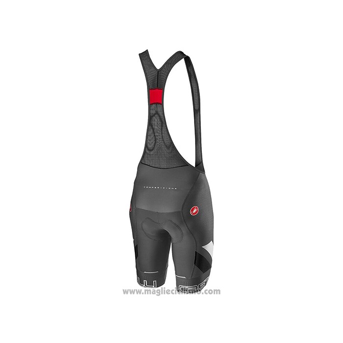2021 Abbigliamento Ciclismo Castelli Nero Manica Corta e Salopette