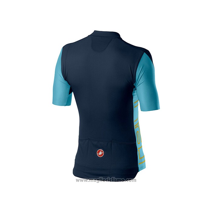 2021 Abbigliamento Ciclismo Castelli Spento Blu Manica Corta e Salopette
