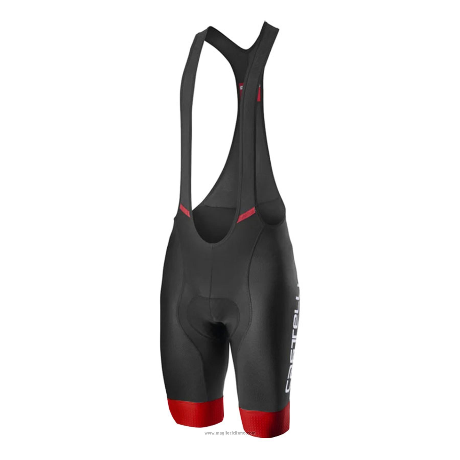 2021 Abbigliamento Ciclismo Castelli Spento Rosso Manica Corta e Salopette