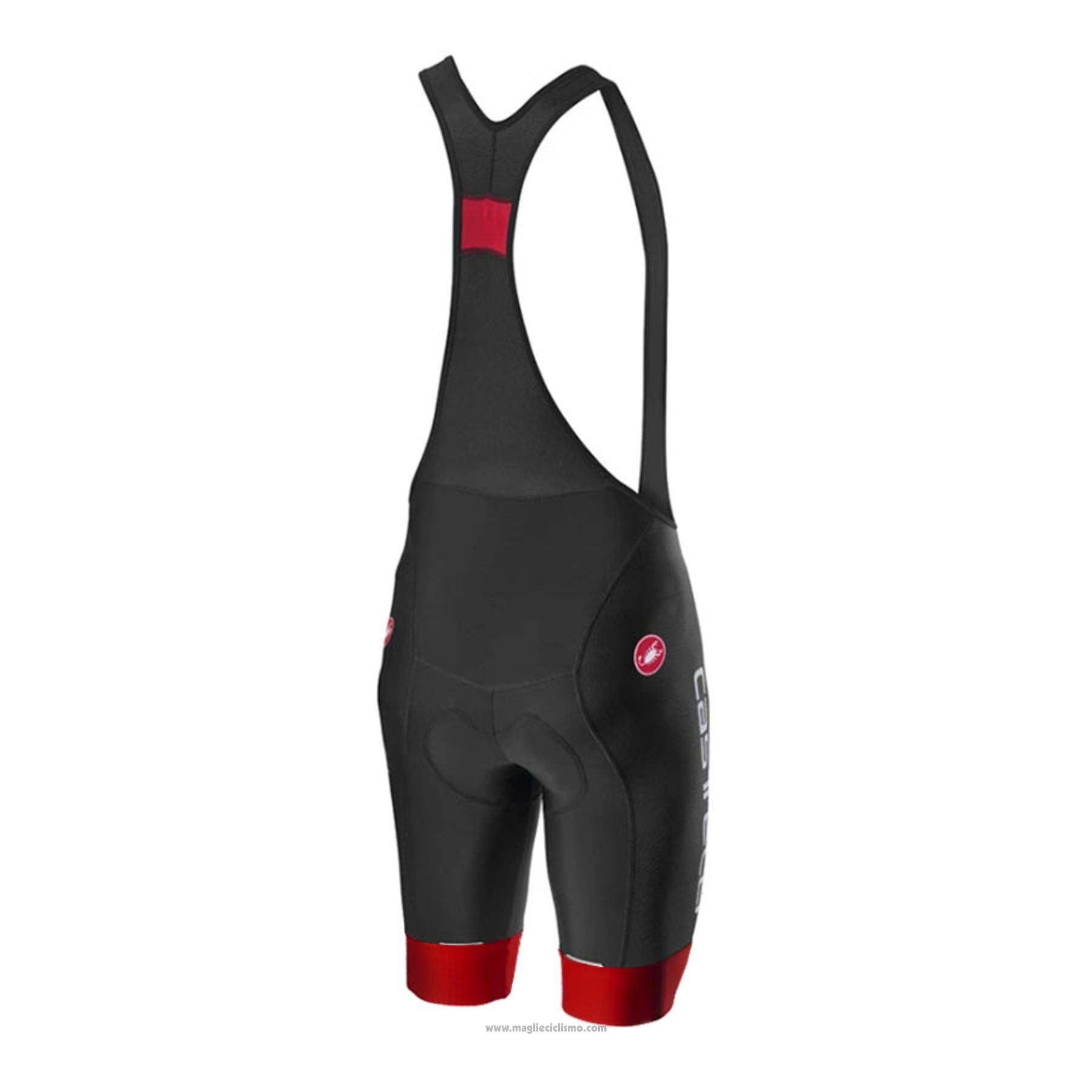 2021 Abbigliamento Ciclismo Castelli Spento Rosso Manica Corta e Salopette