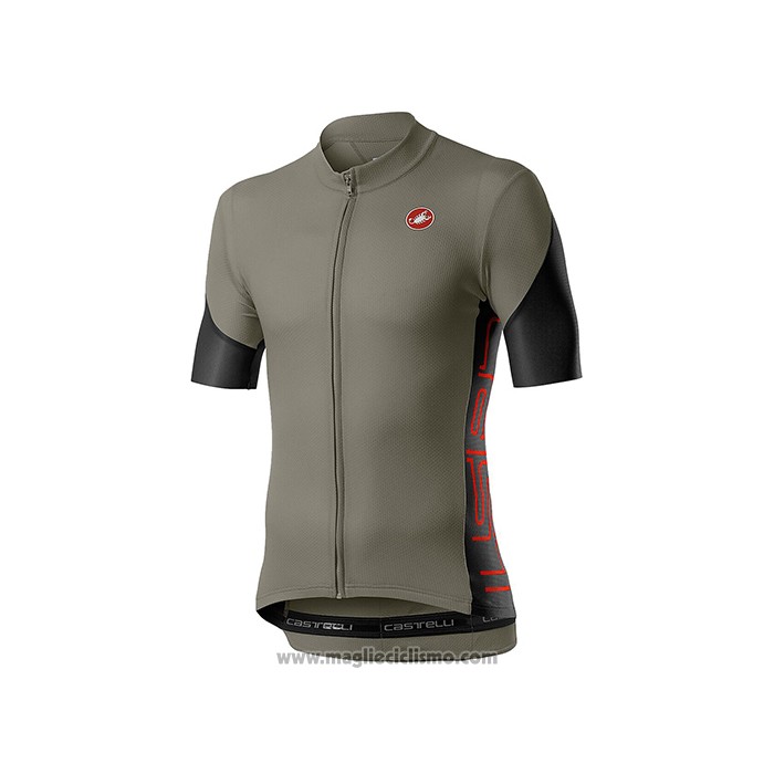 2021 Abbigliamento Ciclismo Castelli Spento Verde Manica Corta e Salopette