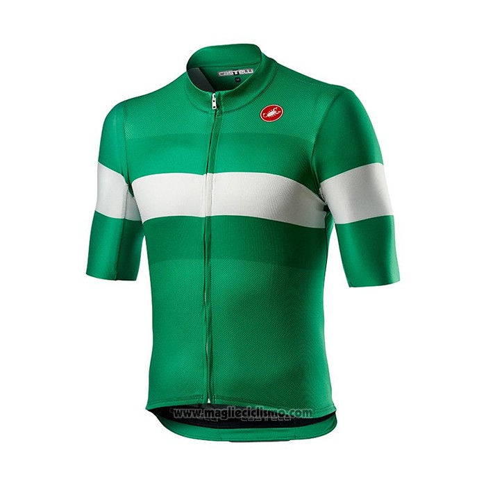 2021 Abbigliamento Ciclismo Castelli Verde Manica Corta e Salopette