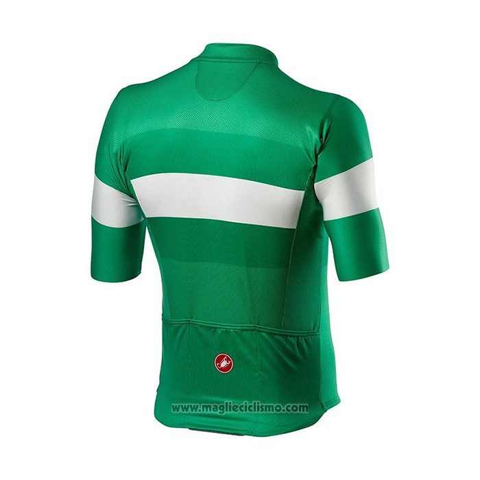 2021 Abbigliamento Ciclismo Castelli Verde Manica Corta e Salopette