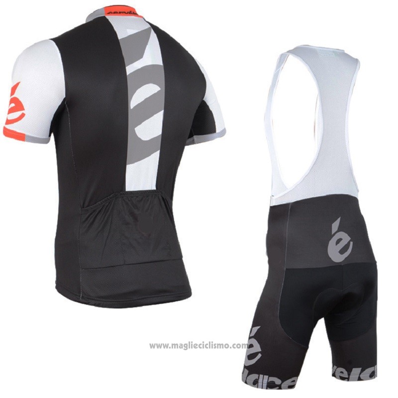 2018 Abbigliamento Ciclismo Cervelo Grigio Nero Manica Corta e Salopette
