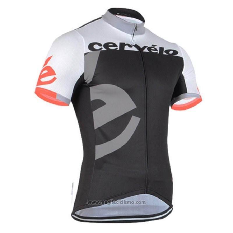 2018 Abbigliamento Ciclismo Cervelo Grigio Nero Manica Corta e Salopette