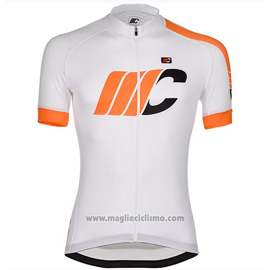2018 Abbigliamento Ciclismo Cipollini Easy Bianchi e Arancione Manica Corta e Salopette