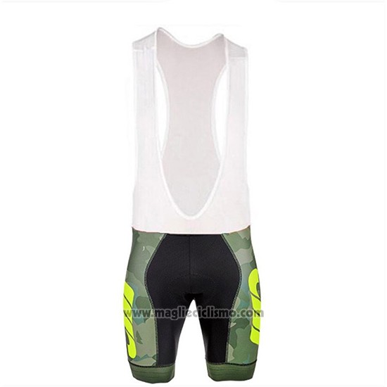 2018 Abbigliamento Ciclismo Cipollini Prestig Camo Camuffamento Verde Manica Corta e Salopette