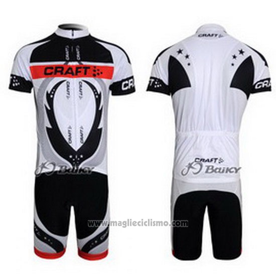 2011 Abbigliamento Ciclismo Craft Bianco e Grigio Manica Corta e Salopette