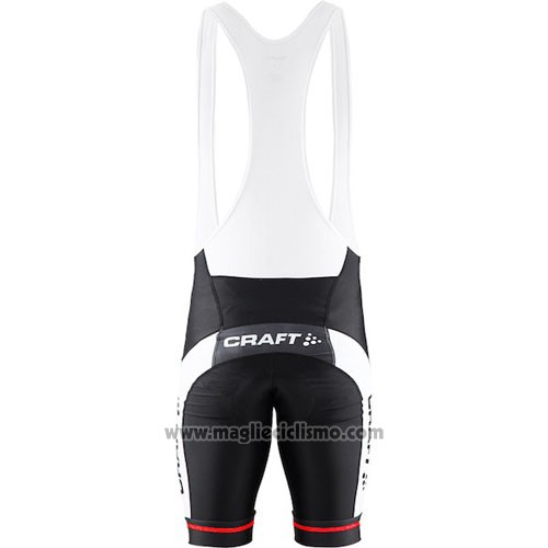 2016 Abbigliamento Ciclismo Craft Rosso e Nero Manica Corta e Salopette
