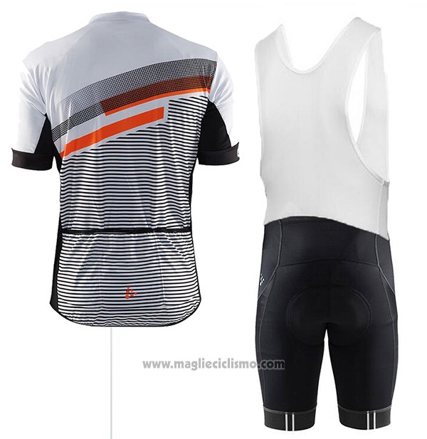 2017 Abbigliamento Ciclismo Craft Grigio Manica Corta e Salopette