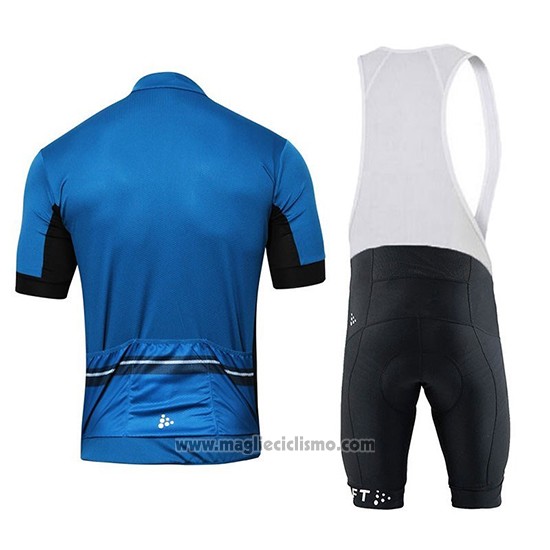2018 Abbigliamento Ciclismo Craft Blu Manica Corta e Salopette