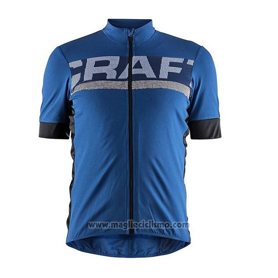 2018 Abbigliamento Ciclismo Craft Blu Manica Corta e Salopette