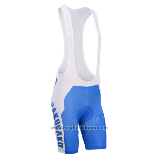 2014 Abbigliamento Ciclismo Fox Cyclingbox Bianco e Blu Manica Corta e Salopette