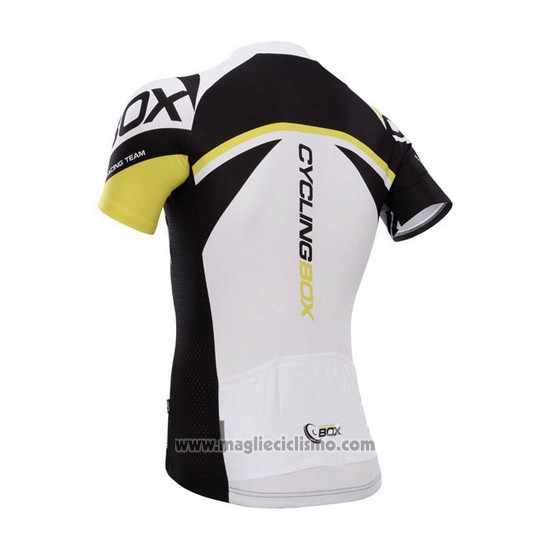 2014 Abbigliamento Ciclismo Fox Cyclingbox Giallo e Nero Manica Corta e Salopette