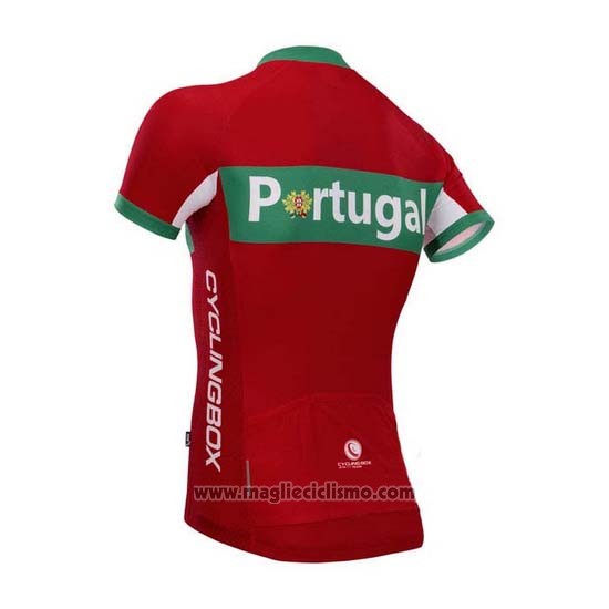 2014 Abbigliamento Ciclismo Fox Cyclingbox Rosso e Verde Manica Corta e Salopette