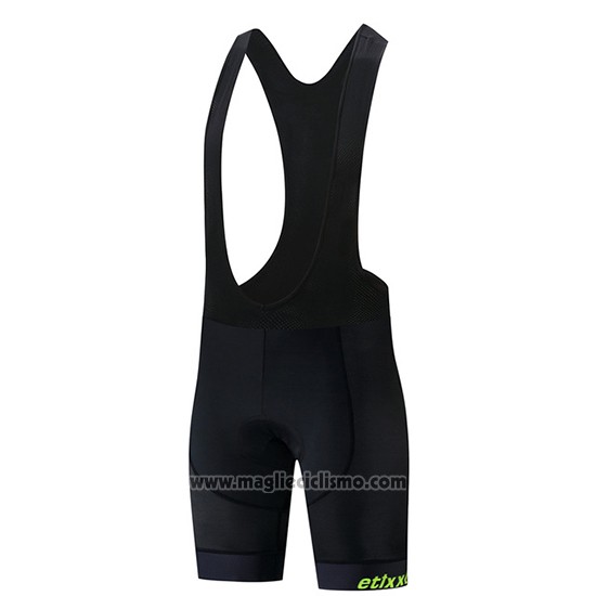 2019 Abbigliamento Ciclismo Etixxl Nero Grigio Verde Manica Corta e Salopette