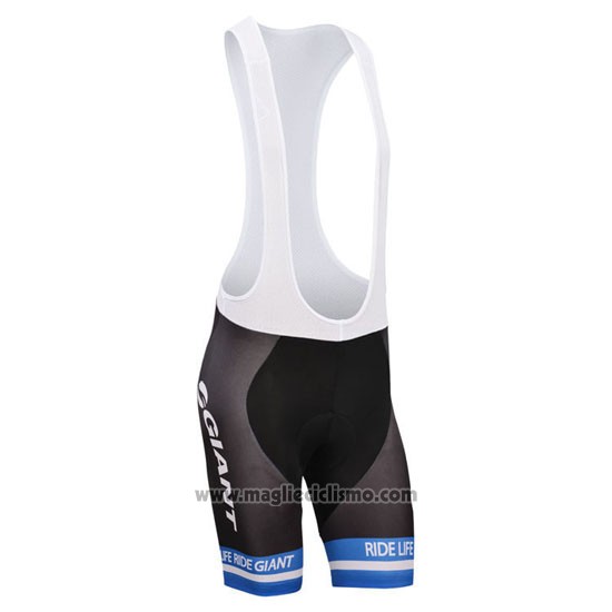 2013 Abbigliamento Ciclismo Giant Bianco e Celeste Manica Corta e Salopette