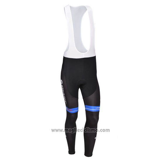 2013 Abbigliamento Ciclismo Giant Nero e Blu Manica Lunga e Salopette