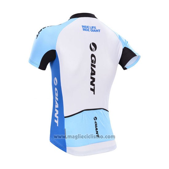 2014 Abbigliamento Ciclismo Giant Bianco Manica Corta e Salopette