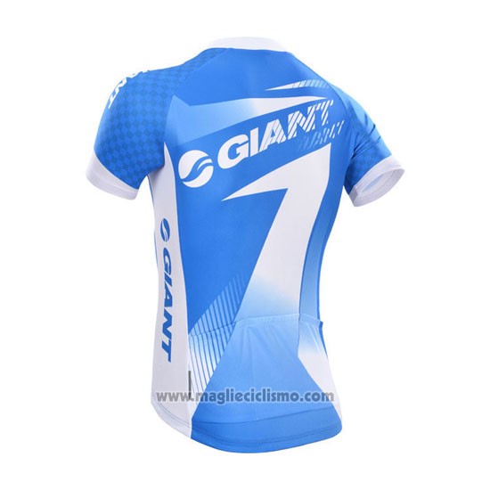 2014 Abbigliamento Ciclismo Giant Celeste Manica Corta e Salopette