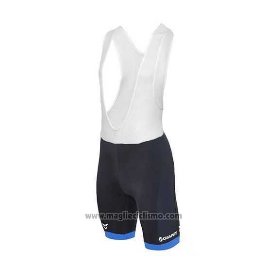 2018 Abbigliamento Ciclismo Giant Club Sport Blu e Nero Manica Corta e Salopette