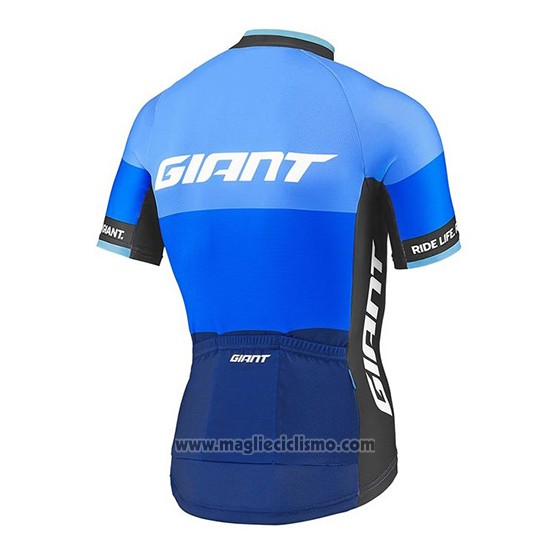 2018 Abbigliamento Ciclismo Giant Elevate Blu Manica Corta e Salopette
