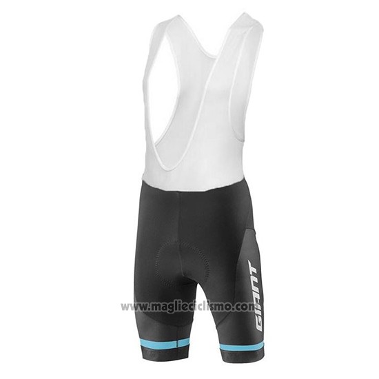 2018 Abbigliamento Ciclismo Giant Elevate Blu e Nero Manica Corta e Salopette