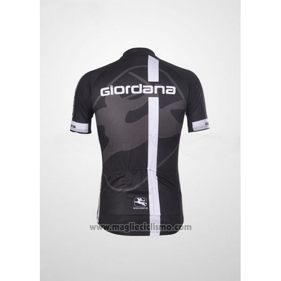 2011 Abbigliamento Ciclismo Giordana Bianco Nero Manica Corta e Salopette