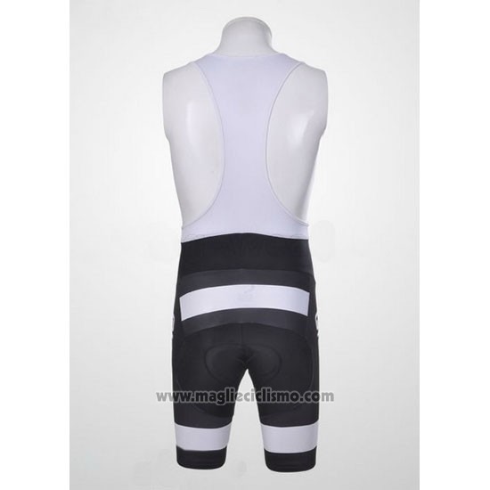 2011 Abbigliamento Ciclismo Giordana Bianco Nero Manica Corta e Salopette