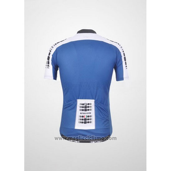 2011 Abbigliamento Ciclismo Giordana Bianco e Blu Manica Corta e Salopette