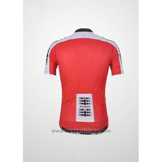 2011 Abbigliamento Ciclismo Giordana Bianco e Rosso Manica Corta e Salopette