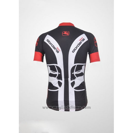 2011 Abbigliamento Ciclismo Giordana Nero e Rosso Manica Corta e Salopette