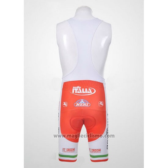 2011 Abbigliamento Ciclismo Giordana Rosso e Verde Manica Corta e Salopette