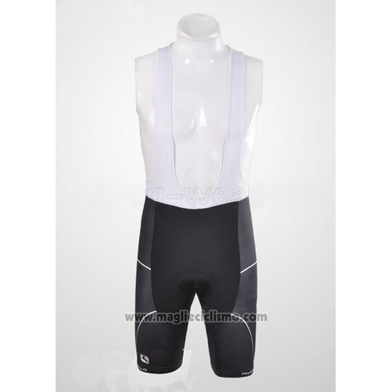 2012 Abbigliamento Ciclismo Giordana Nero Manica Corta e Salopette