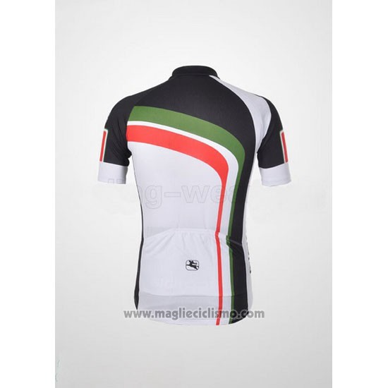 2012 Abbigliamento Ciclismo Giordana Verde e Nero Manica Corta e Salopette
