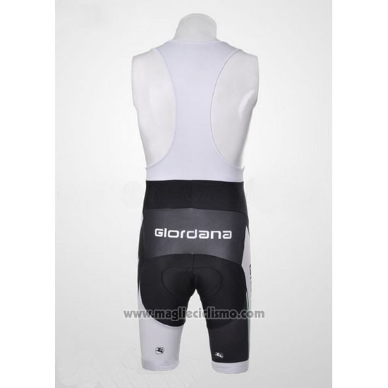 2012 Abbigliamento Ciclismo Giordana Verde e Nero Manica Corta e Salopette