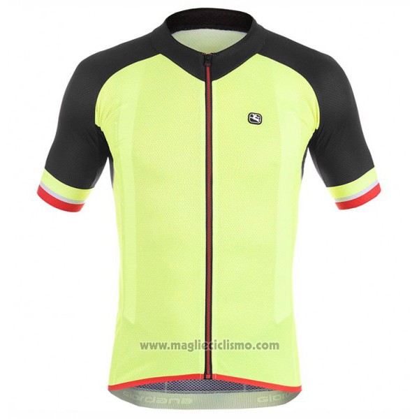 2017 Abbigliamento Ciclismo Giordana Giallo Manica Corta e Salopette