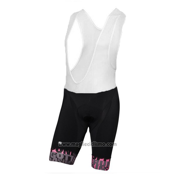 2017 Abbigliamento Ciclismo Giordana Nero Manica Corta e Salopette