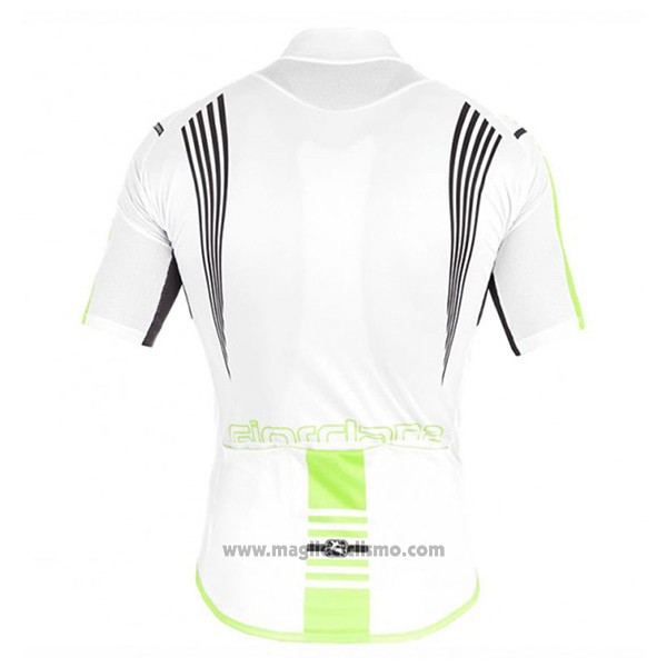 2017 Abbigliamento Ciclismo Giordana Sahara Bianco Manica Corta e Salopette