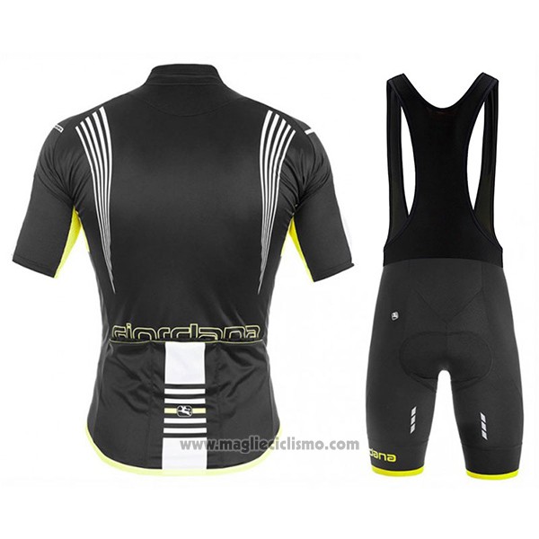 2017 Abbigliamento Ciclismo Giordana Sahara Nero Manica Corta e Salopette