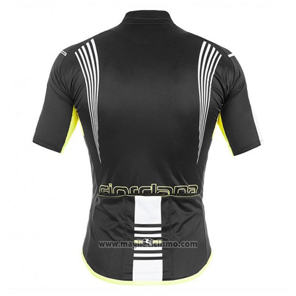 2017 Abbigliamento Ciclismo Giordana Sahara Nero Manica Corta e Salopette