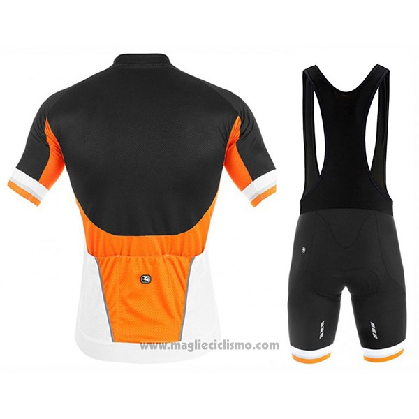 2017 Abbigliamento Ciclismo Giordana Silver Line Nero e Bianco Manica Corta e Salopette