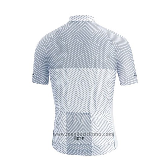 2018 Abbigliamento Ciclismo Gore Bianco Manica Corta e Salopette