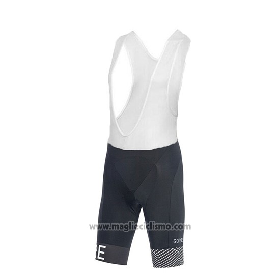 2018 Abbigliamento Ciclismo Gore Bianco Manica Corta e Salopette