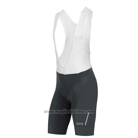 2018 Abbigliamento Ciclismo Gore C7 CC Nero e Rosso Manica Corta e Salopette