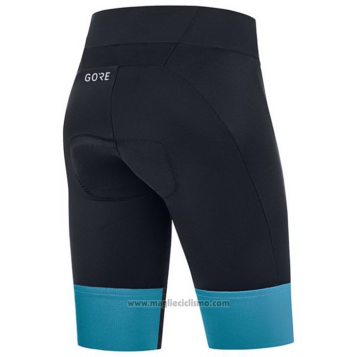 2021 Abbigliamento Ciclismo Gore Blu Manica Corta e Salopette
