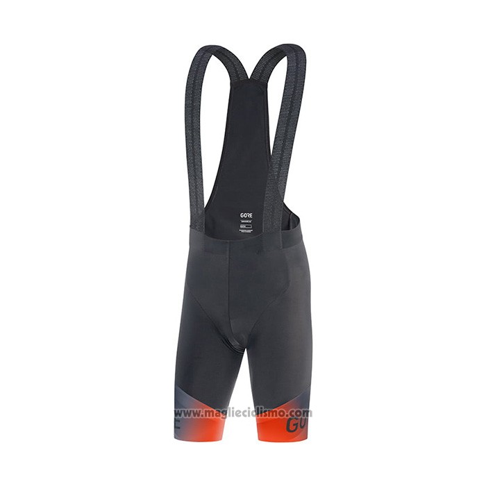2022 Abbigliamento Ciclismo Gore Arancione Manica Corta e Salopette