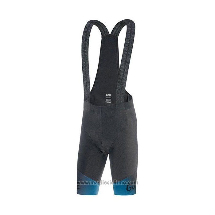2022 Abbigliamento Ciclismo Gore Blu Manica Corta e Salopette