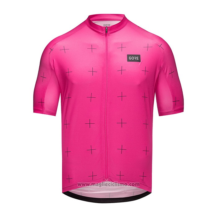 2022 Abbigliamento Ciclismo Gore Fuxia Manica Corta e Salopette
